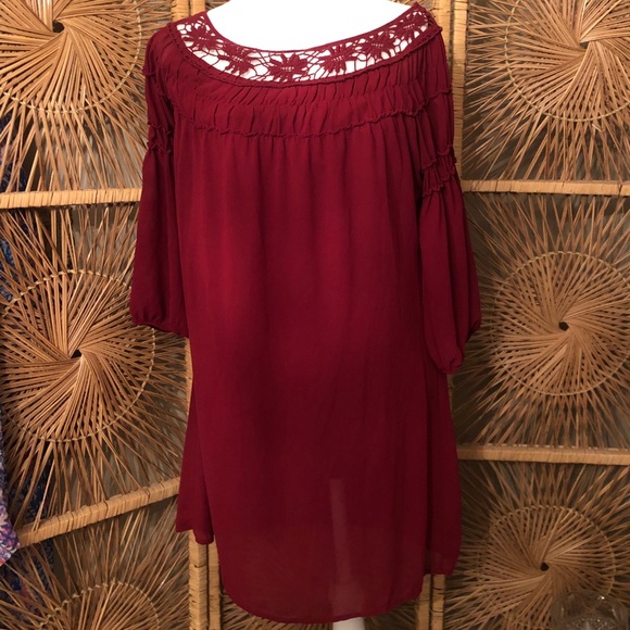 HeartSoul Dresses & Skirts - Heart & Soul Maroon Dress Sz M (A)